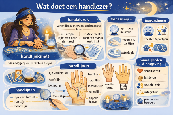 Alles over het beroep handlezer Wat doet een handlezer